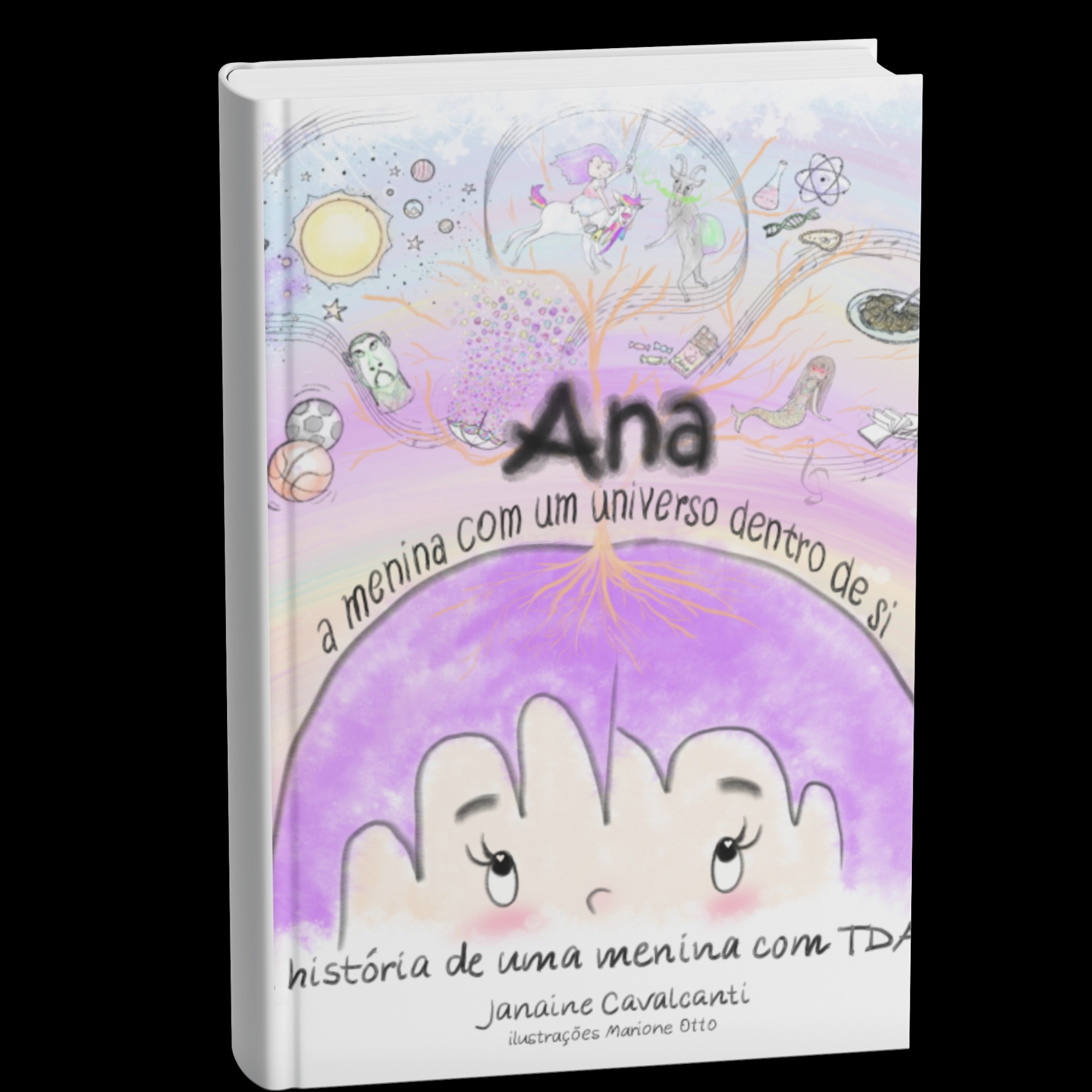Livro impresso Ana TDAH fora do Brasil